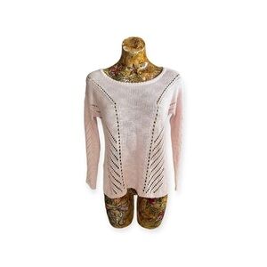 Elizabeth and James knit thin top sweater pink XS